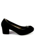 Ballerina Black Gray Suede