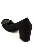 Ballerina Black Gray Suede