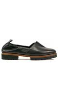 Moccasin Elastic Profile Black Leather Naplak