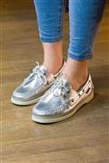 Docksides Portland Met Silver Leather
