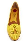Glove Yellow Gorse Woven Leather Tassels