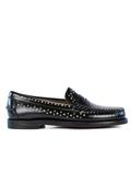 Dan Studs Black Leather Studs