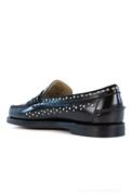 Dan Studs Black Leather Studs