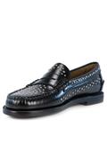 Dan Studs Black Leather Studs