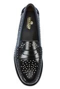 Dan Studs Black Leather Studs
