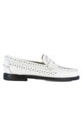 Dan Studs White Leather Studs