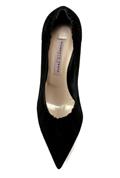 Decollete Soft Suede Black Elastic Profile