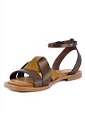 Sandal Brown Suede Leather