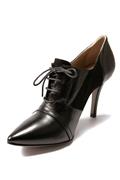 Ankle Boots Black Leather and Suede