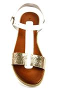 Rope Sandal White Gold