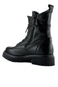 Amphibian Black Leather Rubber Outsole