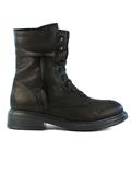 Amphibian Biker Black Leather Lateral Zip
