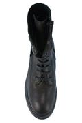 Amphibian Biker Black Leather Lateral Zip