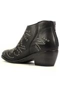 Stepha Black Leather Eyelets