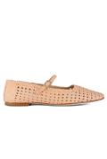 Ambra Apricot Woven Leather