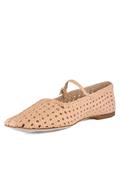 Ambra Apricot Woven Leather