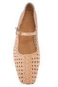 Ambra Apricot Woven Leather