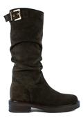 Azzurra Brown Suede Buckle