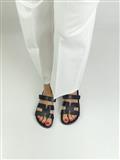 Fusbet Open Sandal Black Leather