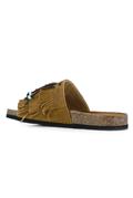 Fusbet Slipper Brown Suede Fringes