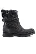 Asport Black Perforated Leather