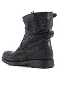 Asport Black Perforated Leather