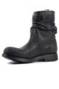 Asport Black Perforated Leather