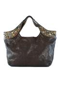 Bella Di Notte Shopping Pelle Moro Borchie