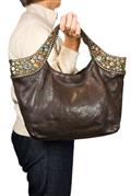 Bella Di Notte Shopping Pelle Moro Borchie