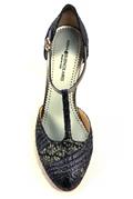 Carmen Broccato Blue Cinturino Acciaio