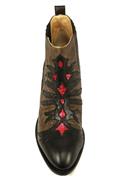 Cassandre Graphite Black Leather Red Ayers