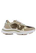 Charlotte Platinum Nylon Suede Leather