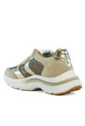 Charlotte Platinum Nylon Suede Leather