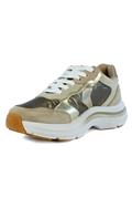 Charlotte Platinum Nylon Suede Leather