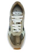 Charlotte Platinum Nylon Suede Leather