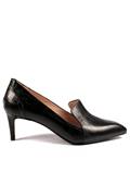 Shoes Black Crocodile Printed Leather