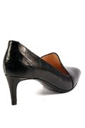 Shoes Black Crocodile Printed Leather