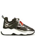 Lamaxi Gun Metal Laminated Leather Nylon Orange