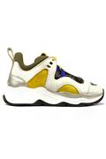Lamaxi White Leather Yellow Black Nylon