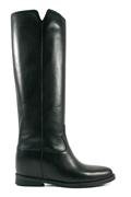 High Boots Internal Wedge Black Leather