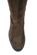 High Boots Internal Wedge Brown Suede