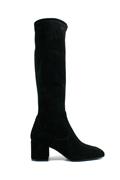 Hampshire Black Stretch Suede