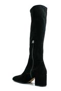 Hampshire Black Stretch Suede