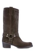 High Boots Brown Aged Suede