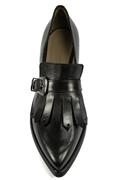 Fringe Moccasin Toledo Black Leather