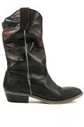 High Olsen Black Washed Leather Embroidery