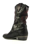 High Olsen Black Washed Leather Embroidery