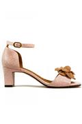 Lobelia White Red Printed Suede Peach Flower