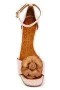 Lobelia White Red Printed Suede Peach Flower