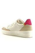 Lubiana White Leather Cream Nubuck Fuchsia
